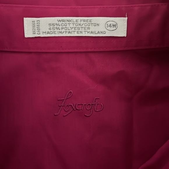 Women’s Foxcroft Button Down Long Sleeve Shirt. Beautiful color! - Picture 2 of 2